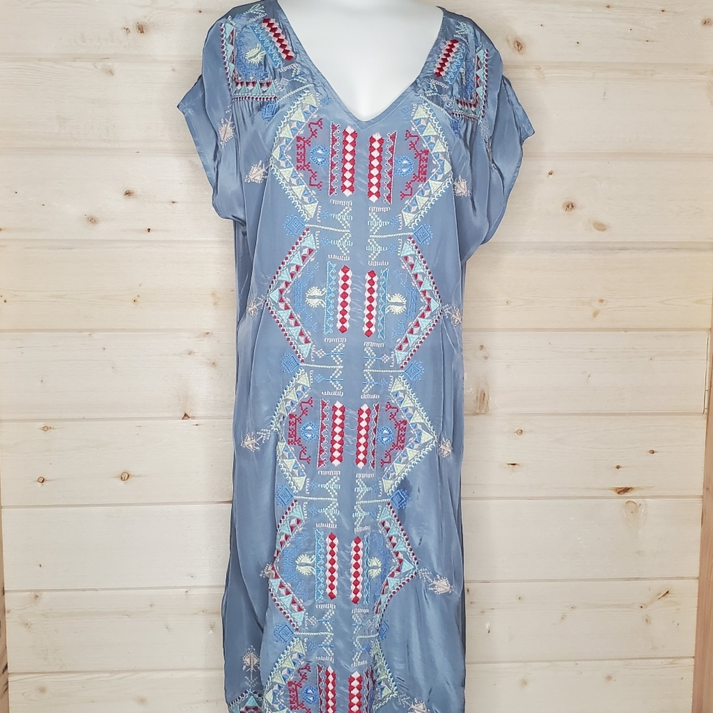Sundance embroidered tunic dress size small